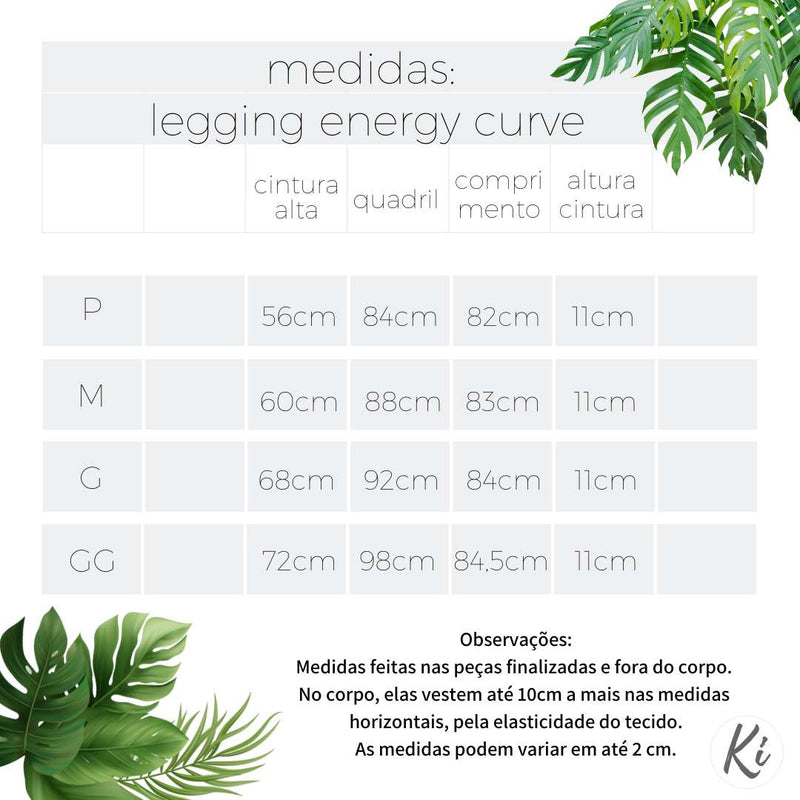 Legging Energy Curve Preto