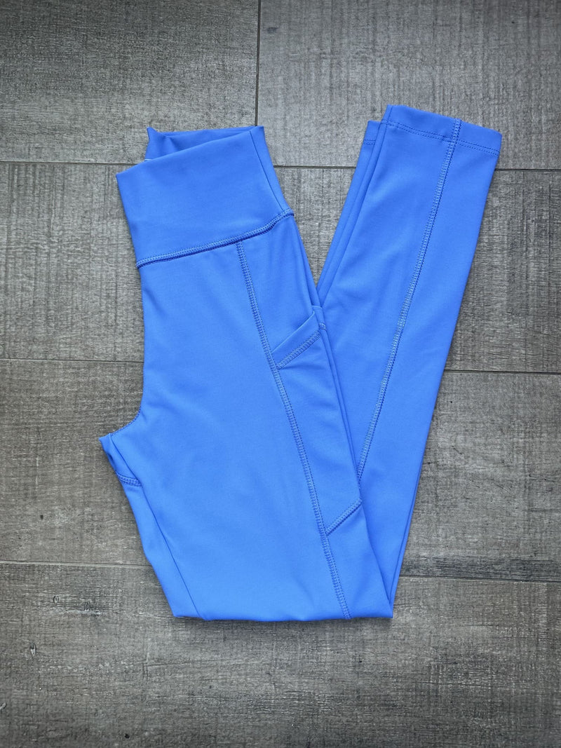 Legging Bio com Bolso Azul Paraiso